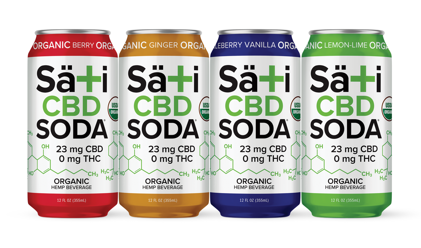 Organic CBD Soda Variety 12-Pack
