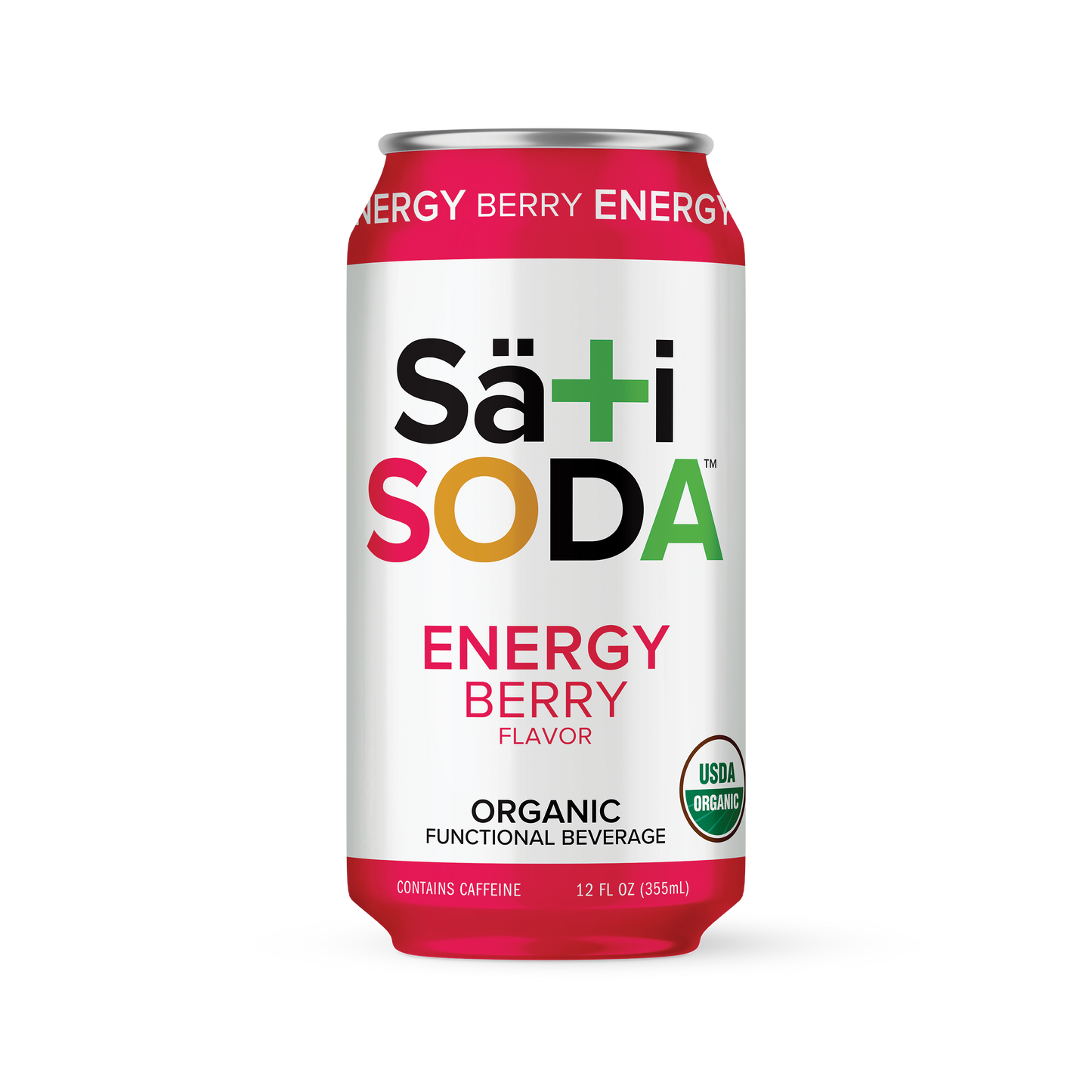 Organic Energy Berry Soda (12-pack case)