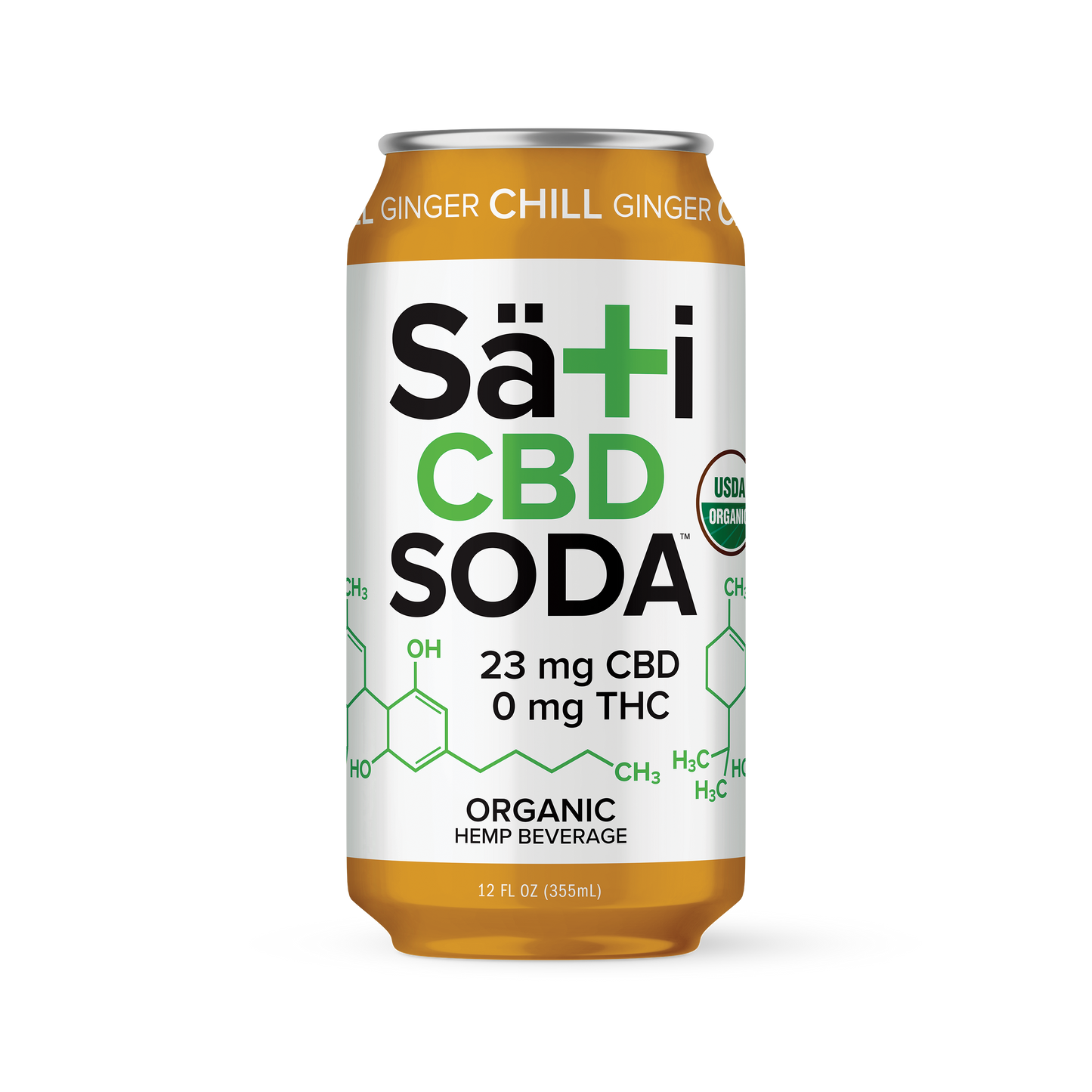 CBD Soda- Chill Ginger (12 Pack)