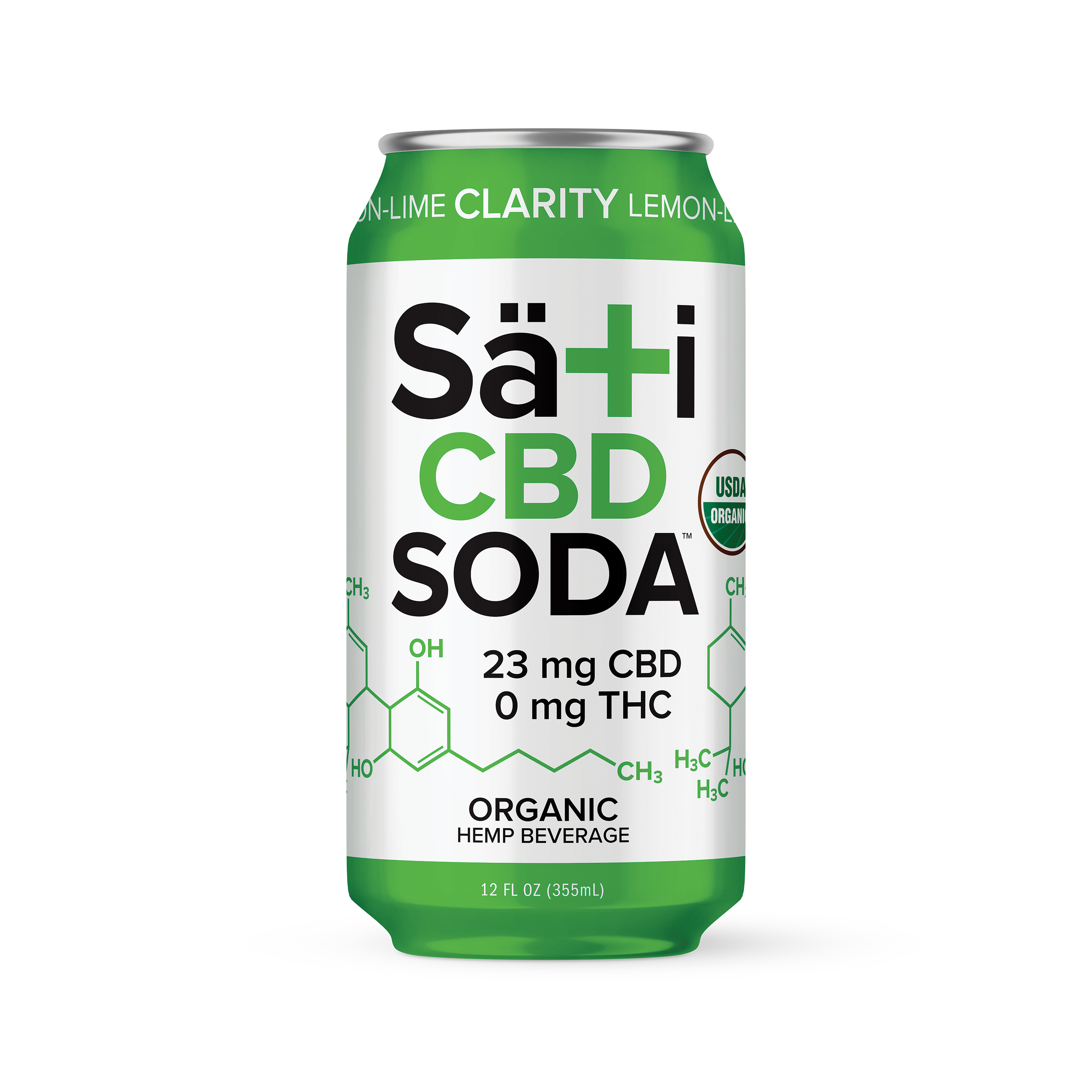 CBD Soda- Clarity Lemon-Lime (12 Pack) – Sati Soda