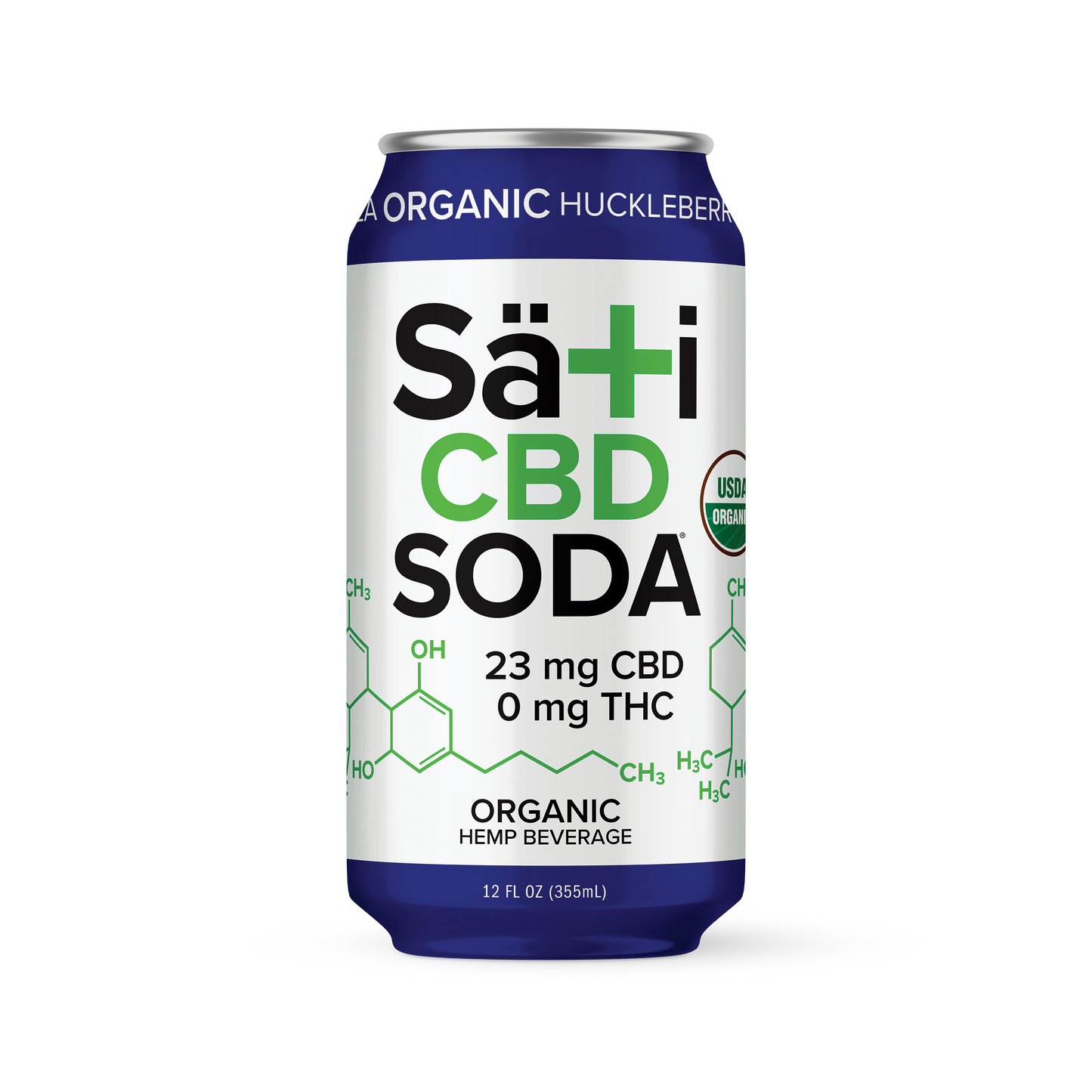 Organic CBD Soda - Huckleberry Vanilla (12 pack)