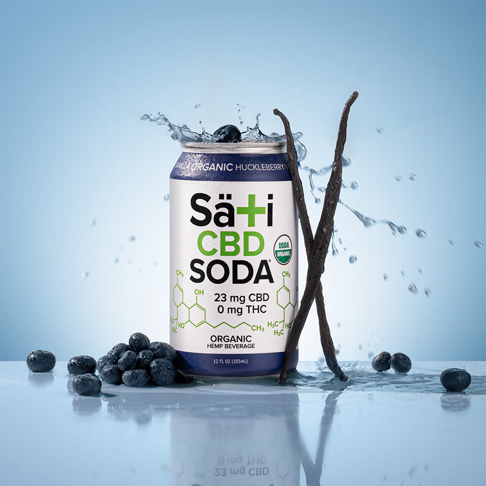 Organic CBD Soda - Huckleberry Vanilla