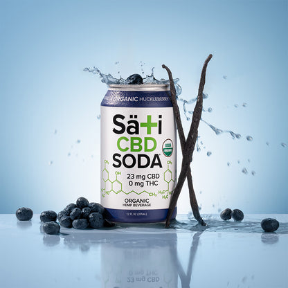 Organic CBD Soda - Huckleberry Vanilla